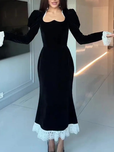 Célarisse™ | Velvet Evening Gown