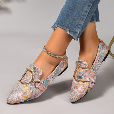 Florenne – Embroidered Flats