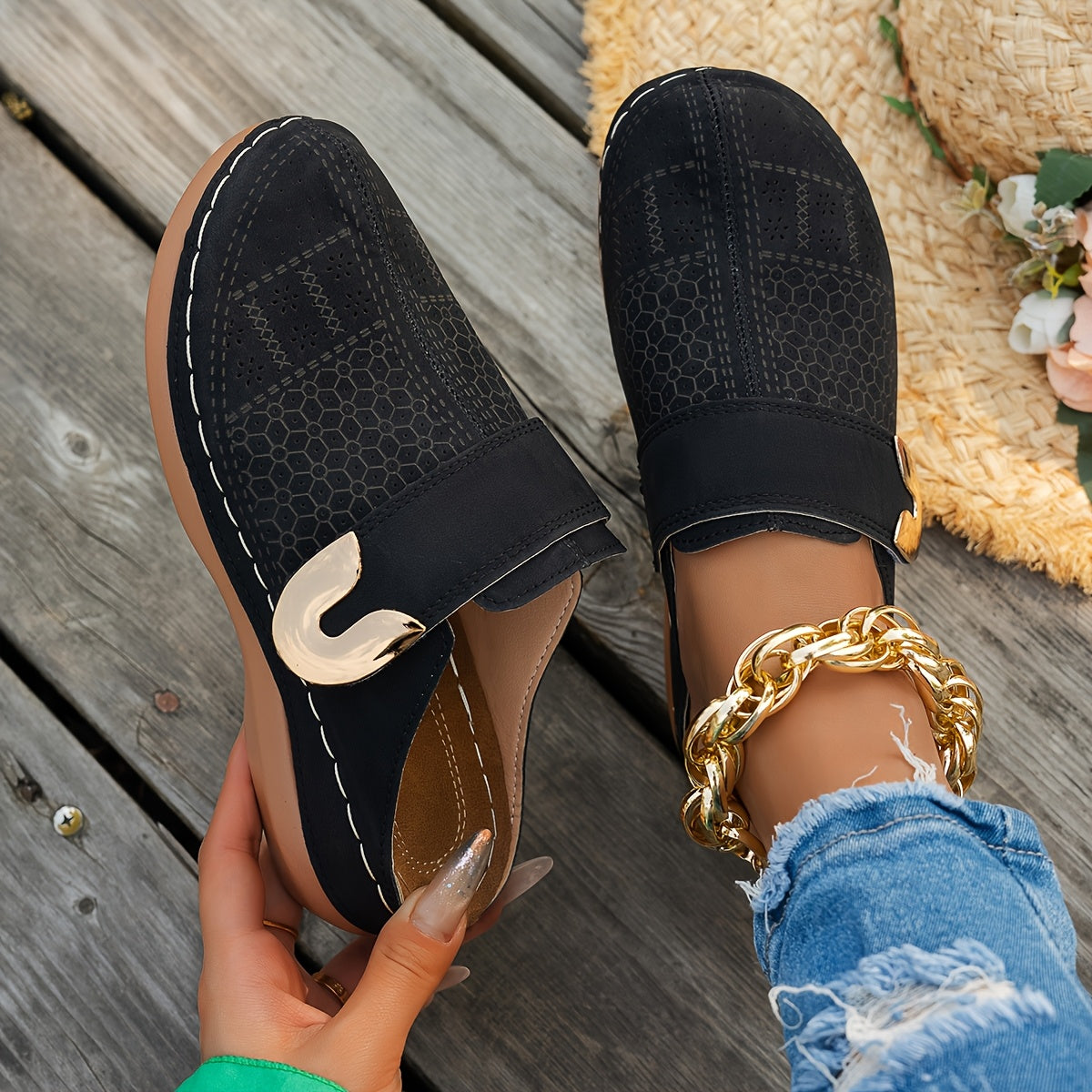 Aurélie – Wedge Sandals