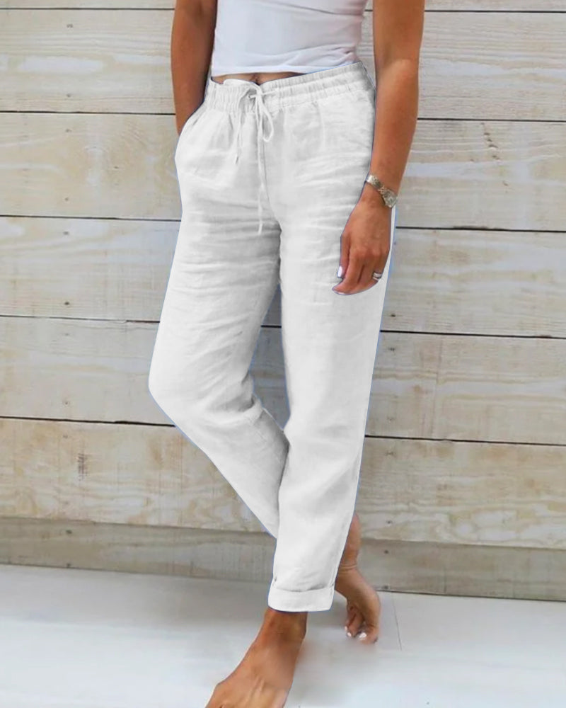 RENARA™ | RELAXED ELASTIC TROUSERS