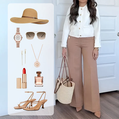 Elevate Wide-Leg Stretch Trousers