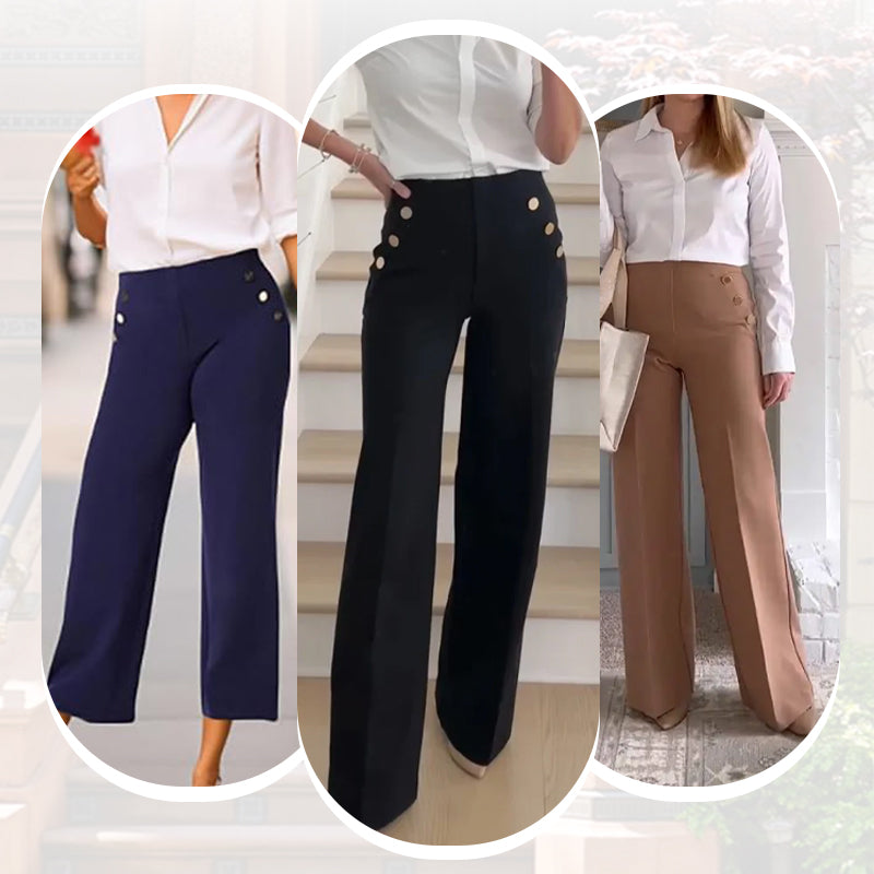 Elevate Wide-Leg Stretch Trousers