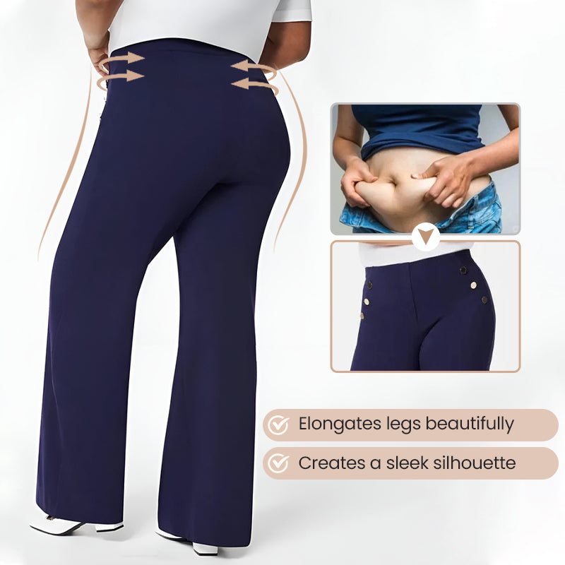 Elevate Wide-Leg Stretch Trousers