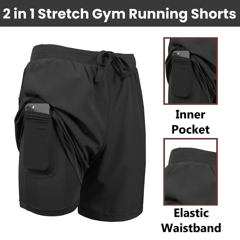 Stryvor – 2-in-1 Active Shorts