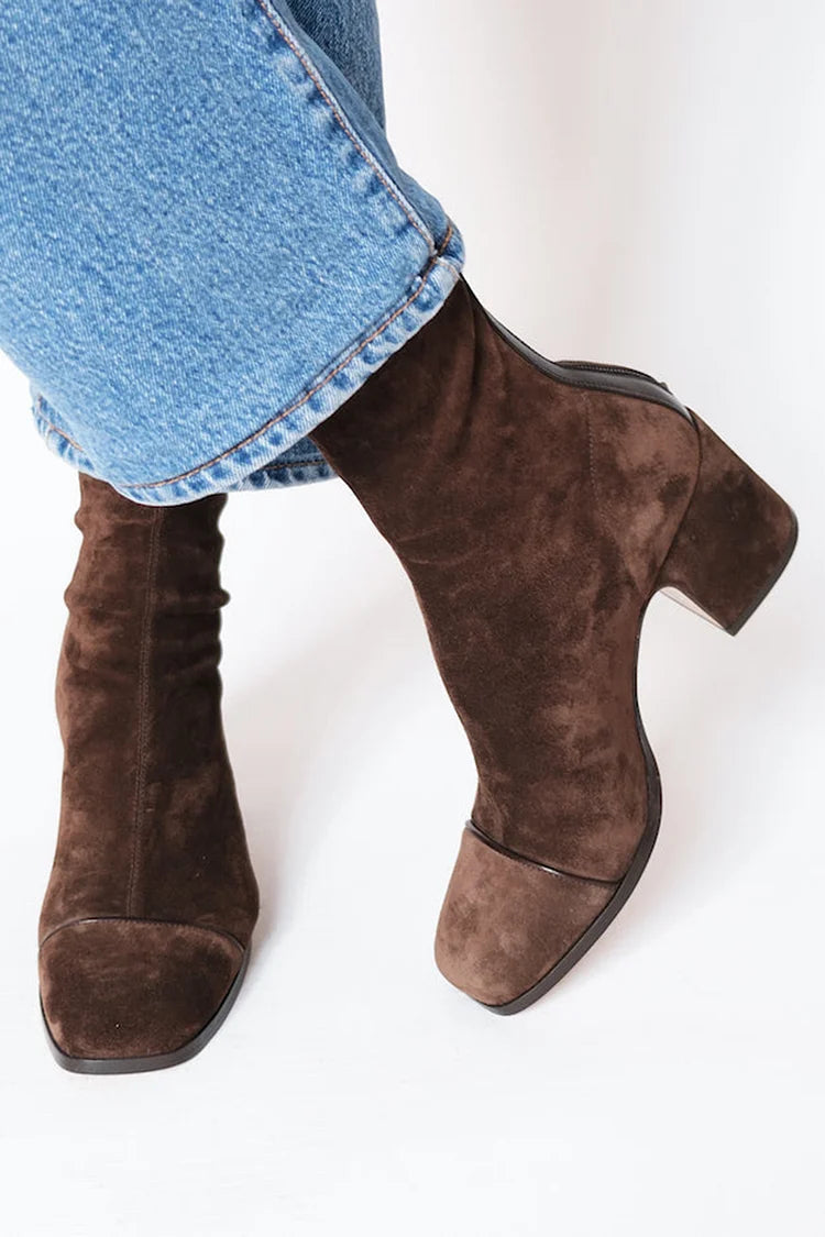 Victoria™ | Square-Toe Heeled Boots