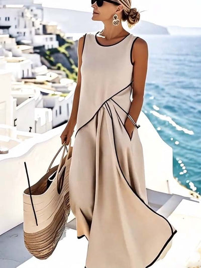RelaxStripe™ Maxi Dress