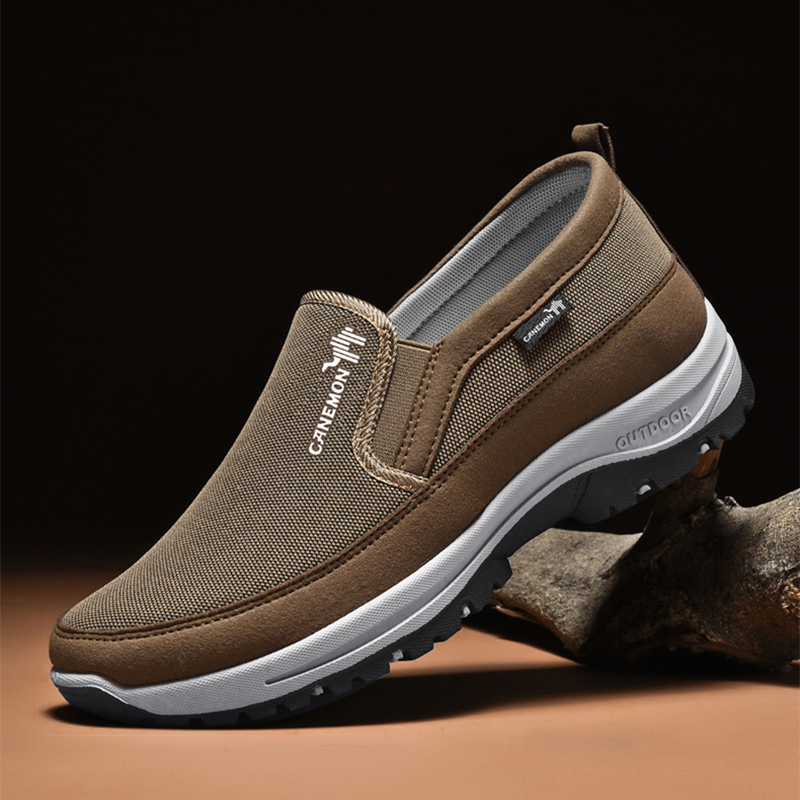 ⏰Limited Time 50% OFF🛒 Men's Orthopedic Slip-On Walking Sneakers – Breathable Upper, Non-Slip Sole, 12 Hours+ Comfort & Pain Relief