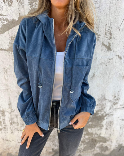 Ella Corduroy Hooded Jacket