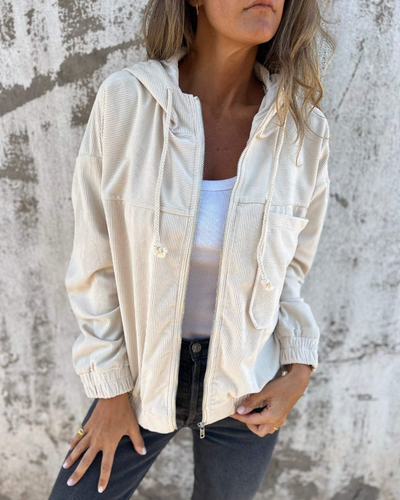 Ella Corduroy Hooded Jacket