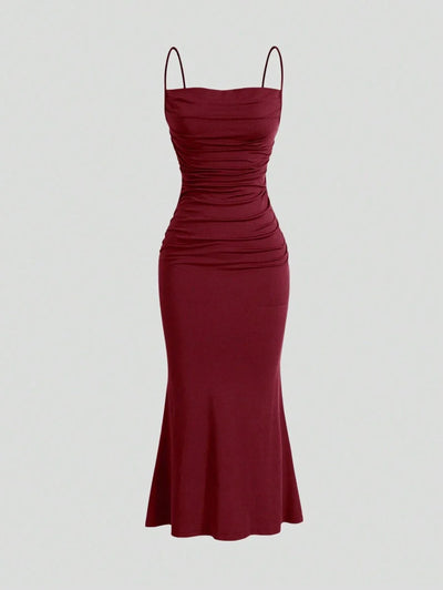 Elegant Spaghetti Strap Maxi