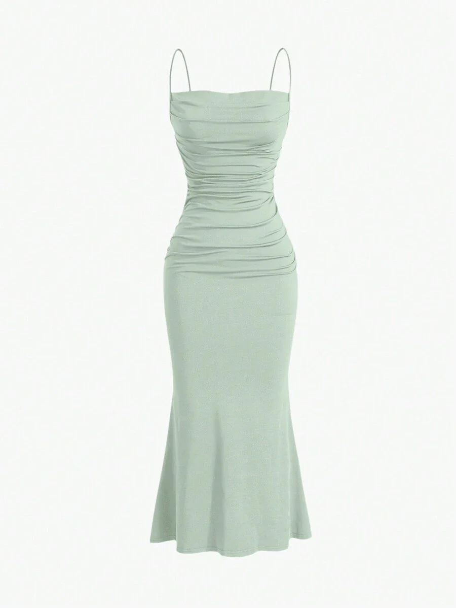 Elegant Spaghetti Strap Maxi
