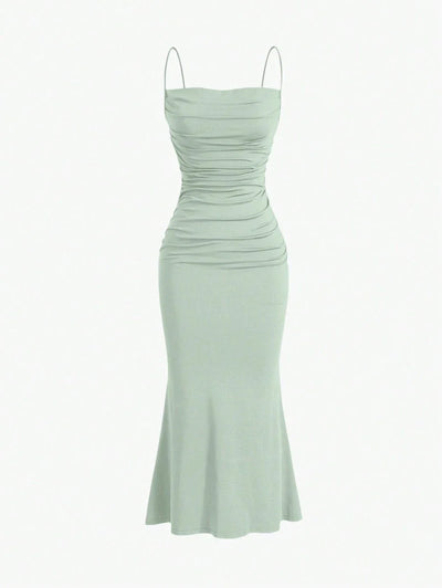 Elegant Spaghetti Strap Maxi