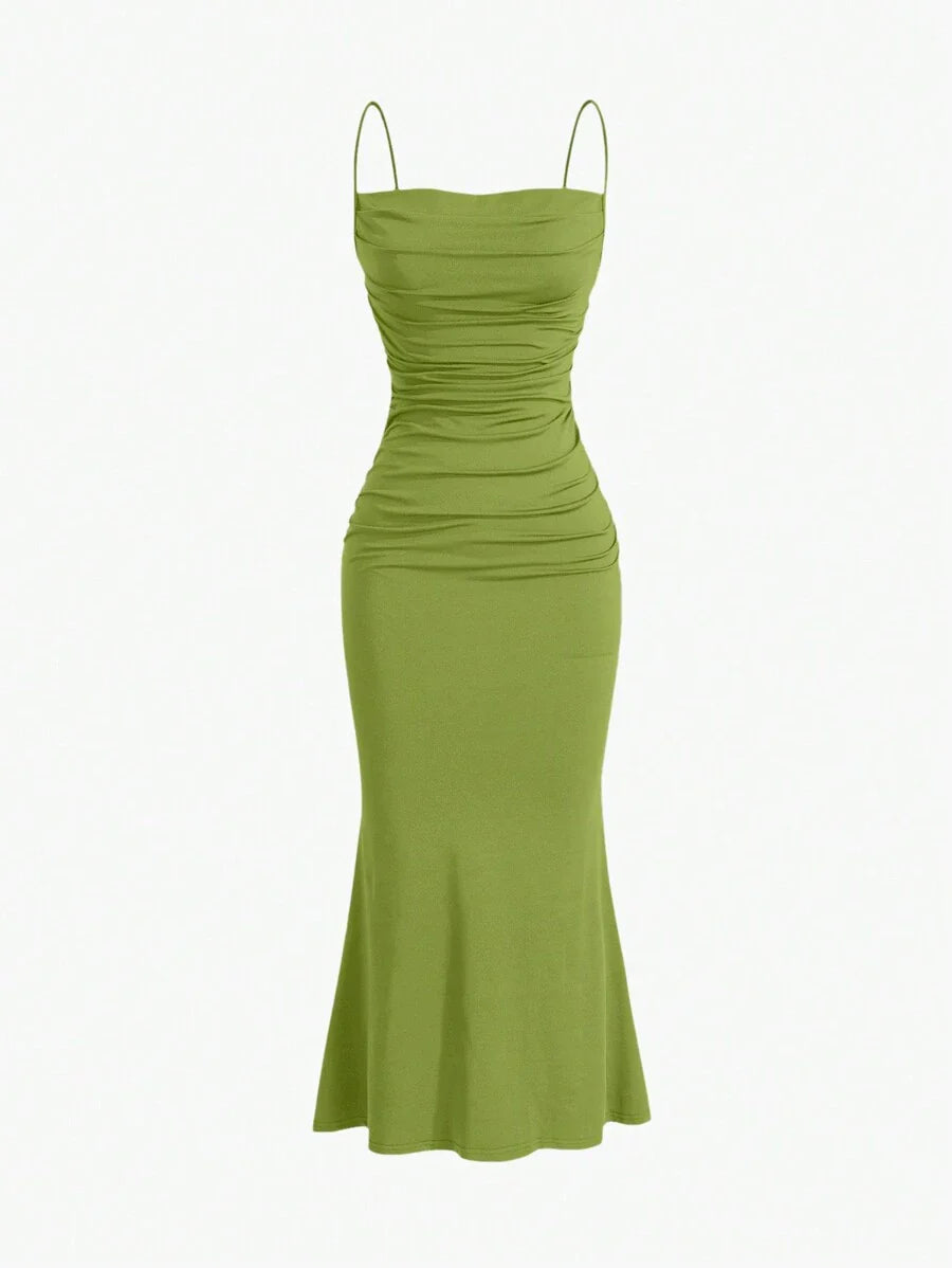 Elegant Spaghetti Strap Maxi