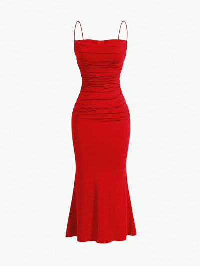 Elegant Spaghetti Strap Maxi