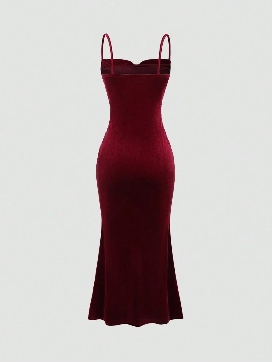 Elegant Spaghetti Strap Maxi