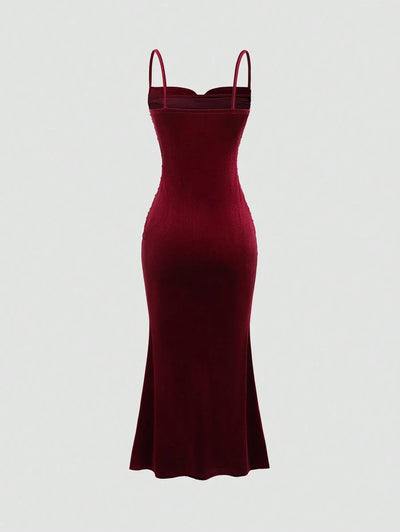Elegant Spaghetti Strap Maxi