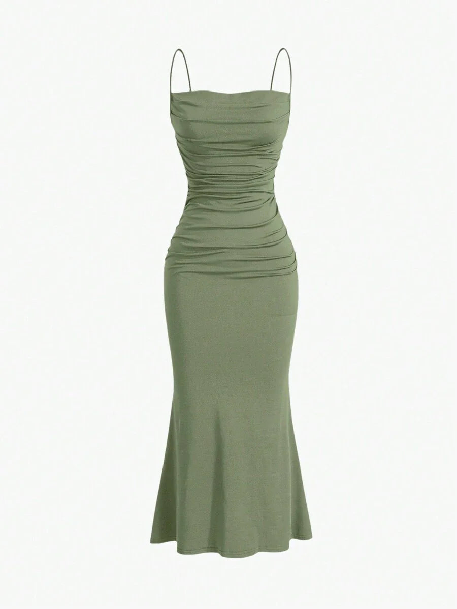 Elegant Spaghetti Strap Maxi