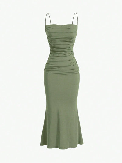Elegant Spaghetti Strap Maxi