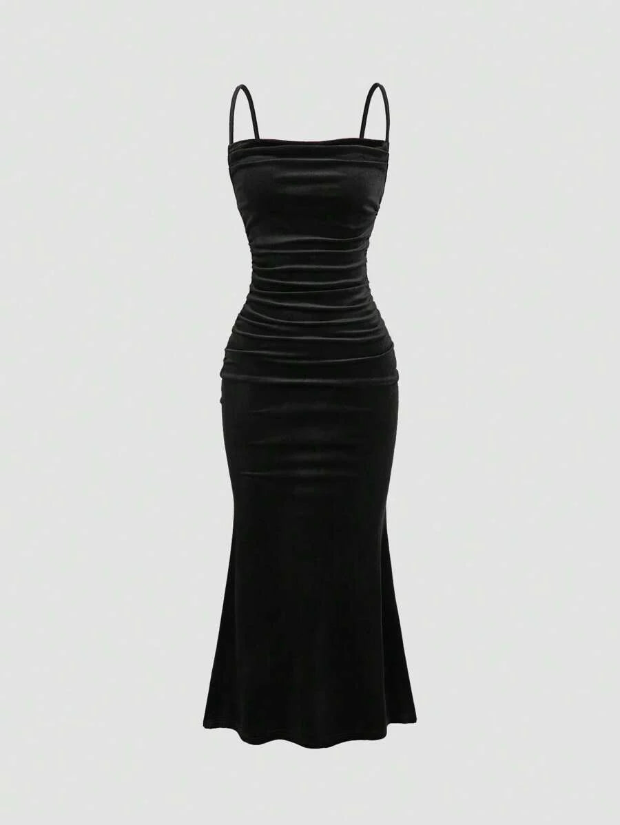 Elegant Spaghetti Strap Maxi