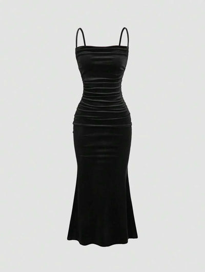 Elegant Spaghetti Strap Maxi