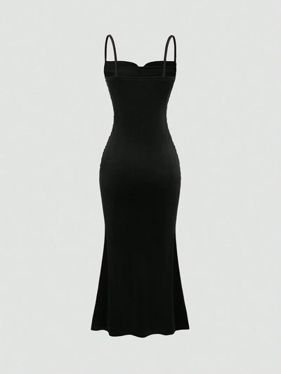 Elegant Spaghetti Strap Maxi