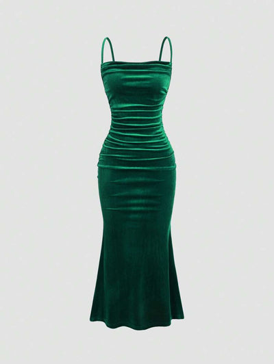 Elegant Spaghetti Strap Maxi