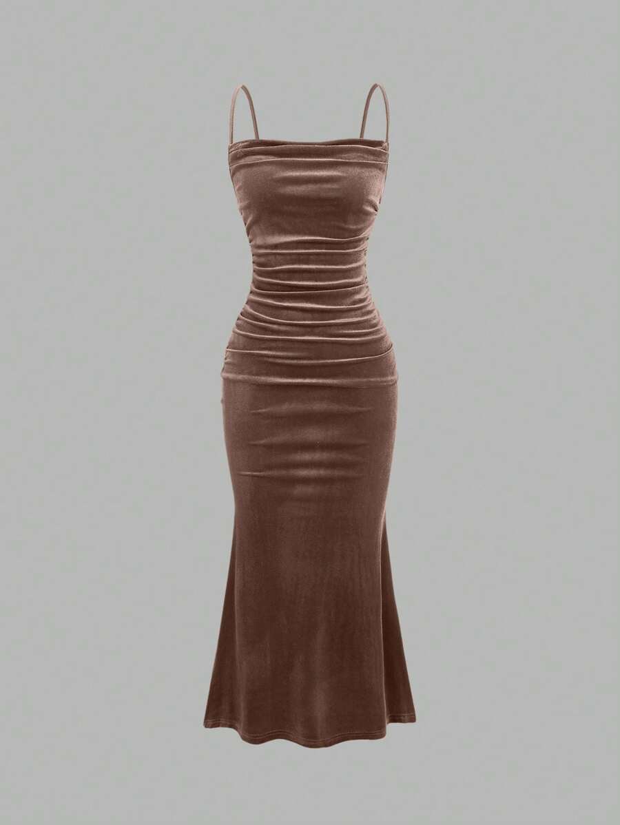 Elegant Spaghetti Strap Maxi