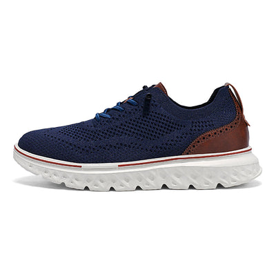 ⏰LAST DAY - 50% OFF🛒Men's Hands Free Slip On Oxford Shoes – Ultra Comfortable knitted fabric shoes, Lightweight Casual Walking Sneakers, Comfortable Dress Shoes, Mesh Urban Shoes for Business & Daily Wear