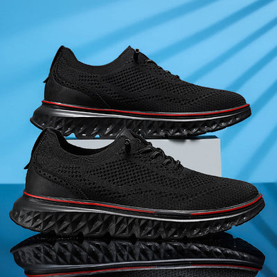 ⏰LAST DAY - 50% OFF🛒Men's Hands Free Slip On Oxford Shoes – Ultra Comfortable knitted fabric shoes, Lightweight Casual Walking Sneakers, Comfortable Dress Shoes, Mesh Urban Shoes for Business & Daily Wear