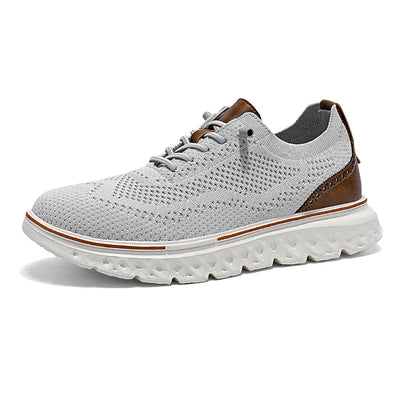 ⏰LAST DAY - 50% OFF🛒Men's Hands Free Slip On Oxford Shoes – Ultra Comfortable knitted fabric shoes, Lightweight Casual Walking Sneakers, Comfortable Dress Shoes, Mesh Urban Shoes for Business & Daily Wear