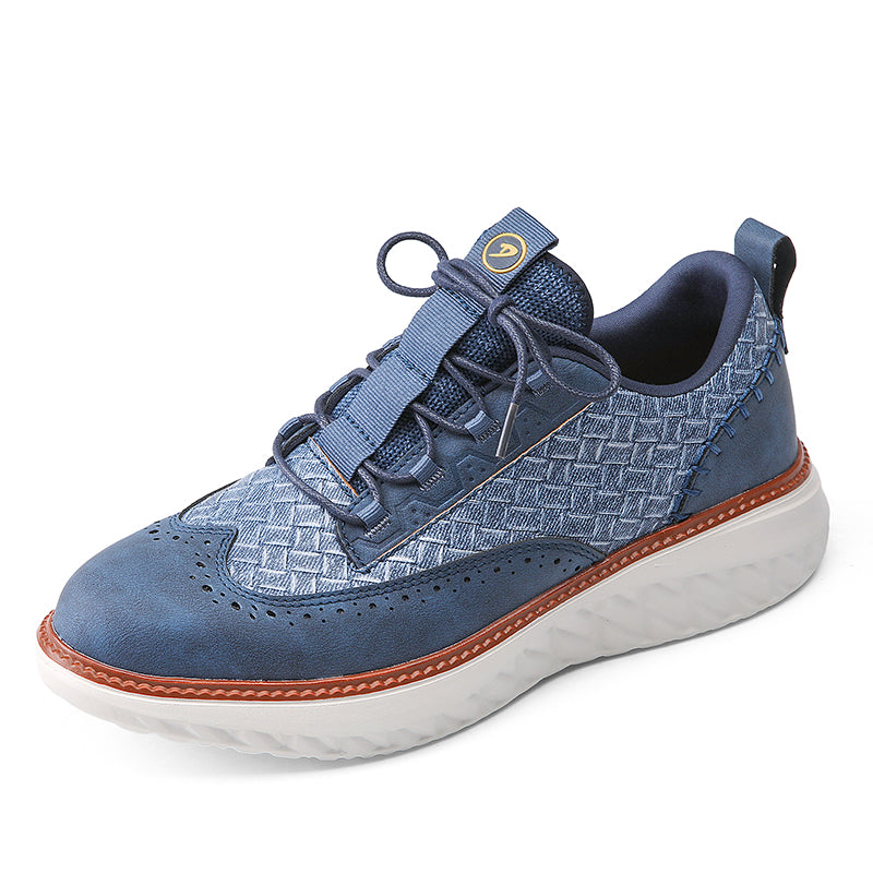 Corvian™ | Men's Comfortable Lace-Up Brogue Sneakers