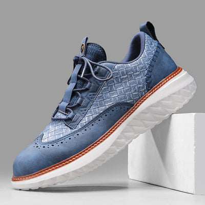 Corvian™ | Men's Comfortable Lace-Up Brogue Sneakers