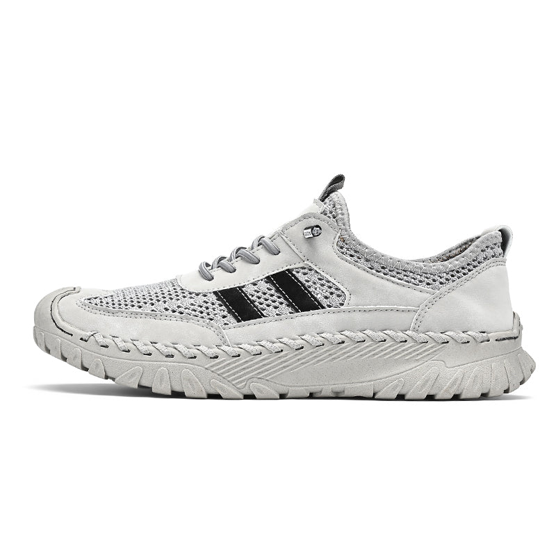 TrailEase™ | Men's Slip-On Orthopedic Leather Hiking Shoes