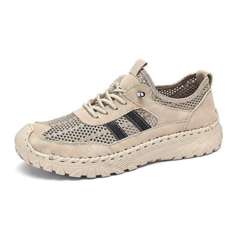 TrailEase™ | Men's Slip-On Orthopedic Leather Hiking Shoes