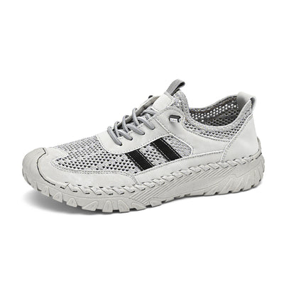 TrailEase™ | Men's Slip-On Orthopedic Leather Hiking Shoes