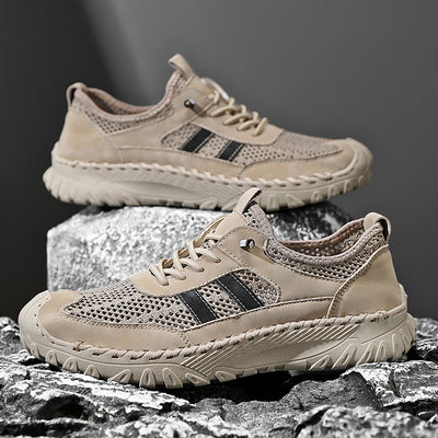 TrailEase™ | Men's Slip-On Orthopedic Leather Hiking Shoes