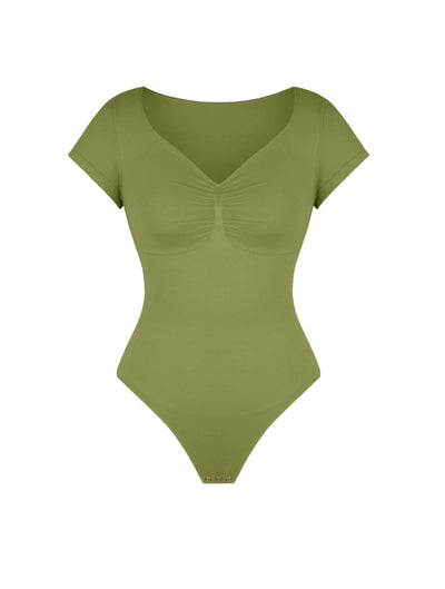 V-Neck Sculpting Tee Bodysuit