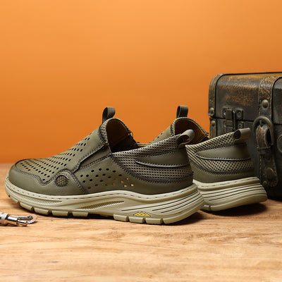 Arvanti™ | Men's Handmade Leather Walking Sneakers