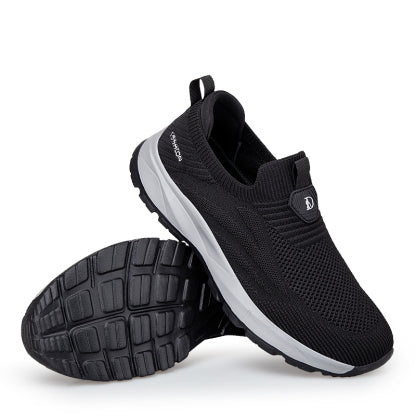 ⏰LAST DAY - 50% OFF🛒 Men's Orthopedic Slip-On Knit Sneakers – Breathable Mesh Comfort Walking Shoes, Lightweight & Supportive, Easy On/Off Casual Shoes for All-Day Pain Relief