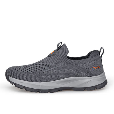 ⏰LAST DAY - 50% OFF🛒 Men's Orthopedic Slip-On Knit Sneakers – Breathable Mesh Comfort Walking Shoes, Lightweight & Supportive, Easy On/Off Casual Shoes for All-Day Pain Relief