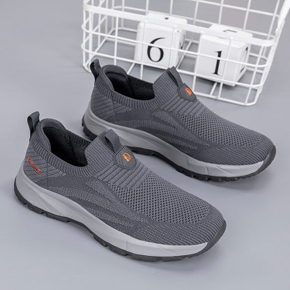 ⏰LAST DAY - 50% OFF🛒 Men's Orthopedic Slip-On Knit Sneakers – Breathable Mesh Comfort Walking Shoes, Lightweight & Supportive, Easy On/Off Casual Shoes for All-Day Pain Relief