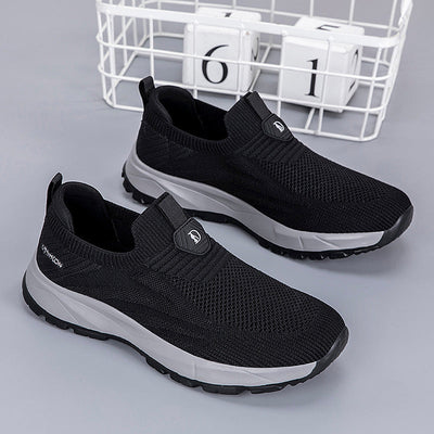 ⏰LAST DAY - 50% OFF🛒 Men's Orthopedic Slip-On Knit Sneakers – Breathable Mesh Comfort Walking Shoes, Lightweight & Supportive, Easy On/Off Casual Shoes for All-Day Pain Relief