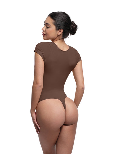 V-Neck Sculpting Tee Bodysuit