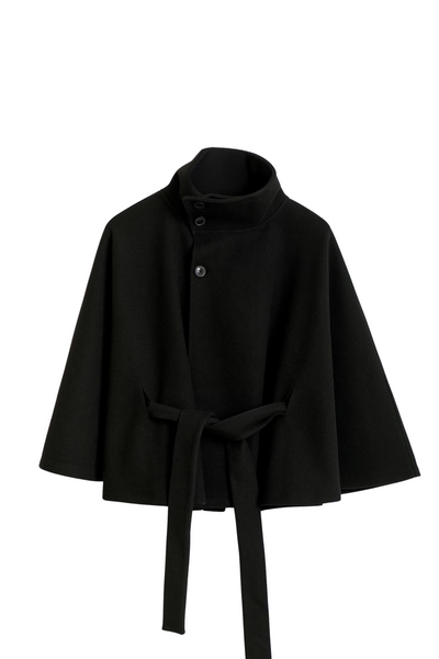 Elantra – Belted Cape Jacket