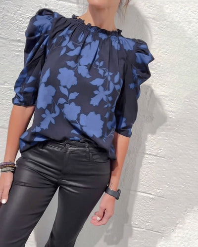 Clarisse™ | Ruffled Puff Sleeve Blouse