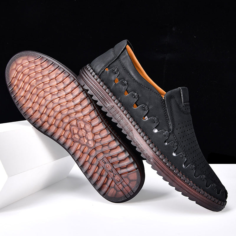 ⏰LAST DAY – 60% OFF🛒 Men's Handmade Orthopedic Leather Loafers – Breathable, Supportive & Lightweight Casual Shoes for Walking, Driving & Everyday Comfort