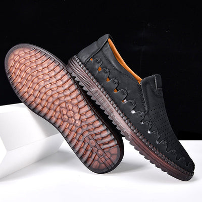 ⏰LAST DAY – 60% OFF🛒 Men's Handmade Orthopedic Leather Loafers – Breathable, Supportive & Lightweight Casual Shoes for Walking, Driving & Everyday Comfort