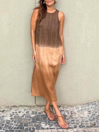 Kelsey | Elegant Sleeveless Gradient Midi Dress