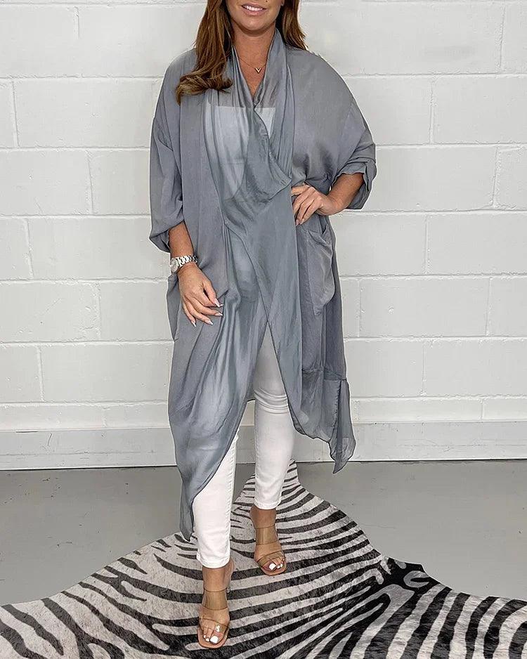 Serelina™ | Silky Loose V-Neck Top