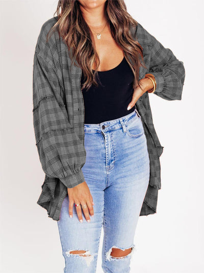 Emberlyn – Plaid Button-Down Shirt